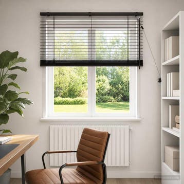 vidaXL Venetiaanse jaloezie Donkerbruin 105 x 130 cm 35 mm, Verzenden, Nieuw