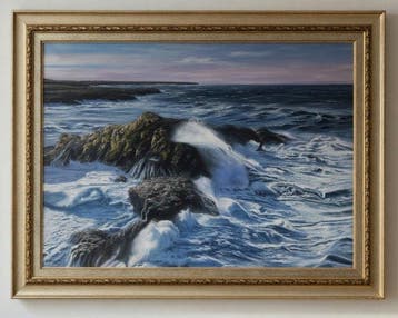 Dìaz Segura (XX) - Mare in Tempesta tra le Scogliere - XL