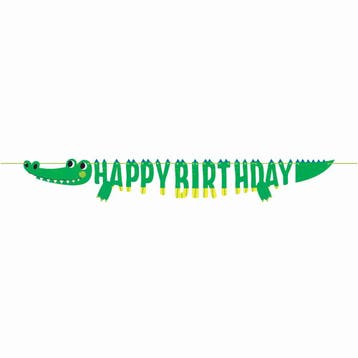 Happy Birthday Letterslinger Krokodil 1,8m, Hobby en Vrije tijd, Verzenden, Nieuw