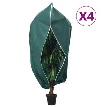vidaXL Plantenhoezen met ritssluiting 4 st 70 g/m² 1,2x1,8 m, Verzenden, Nieuw
