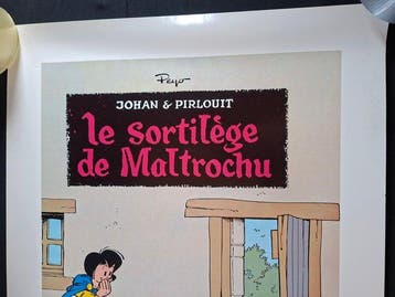Johan et Pirlouit - Le Sortilège de Maltrochu - 1 serigrafie