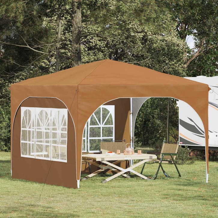 vidaXL Pop-up Feesttent 290 x 290 x 245 cm Beige, Tuin en Terras, Partytenten, Nieuw, Verzenden