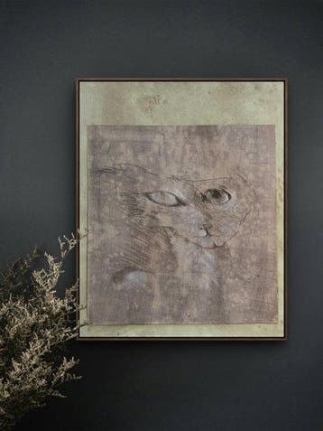 Robert Detheux (1932-2010) - Portrait surréaliste d’un chat