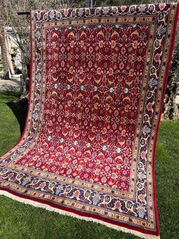 Indo Bidjar tapijt lijkt op kasjmier. - Tapijt - 300 cm -