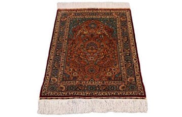 Silk Hereke Signed Carpet with Mehrab Design - Pure Luxe ~1, Huis en Inrichting, Nieuw