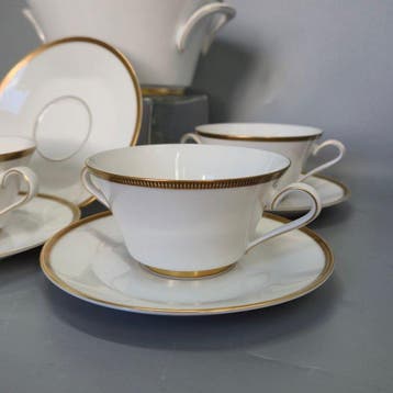 Eetservies - Königl. pr. Tettau Suppentassen Set – Goldrand