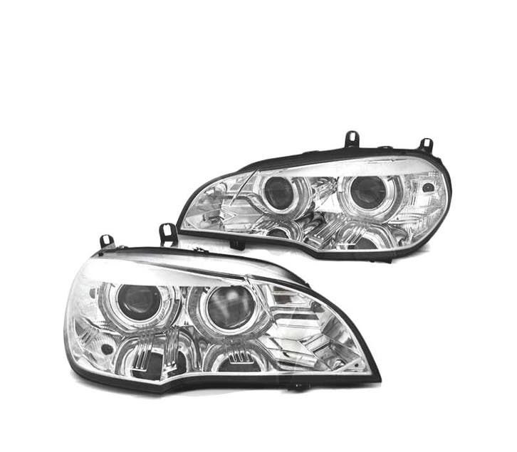 Phares Led Pour Bmw X5 E70 07-10 Drl Chromé, Auto-onderdelen, Verlichting, Verzenden