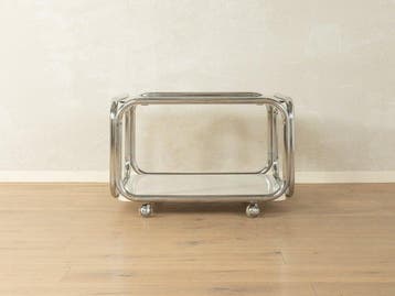 Salontafel - Staal, rookglas - Jaren zeventig – Ruimtevaart