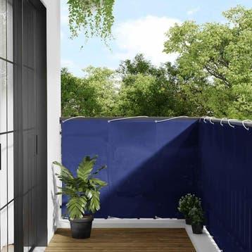 vidaXL Balkonscherm 120x1000 cm 100% oxford polyester blauw, Verzenden