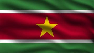 Vlag Suriname 150cm, Verzenden