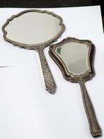 Miroir à main (2) - Argent 800 - 2 miroirs à main en argent