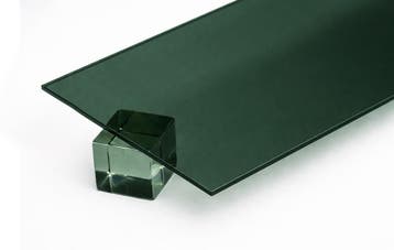 Acrylaat (PMMA) basisplaat (transparant donkergroen, 50x30, Verzenden, Nieuw