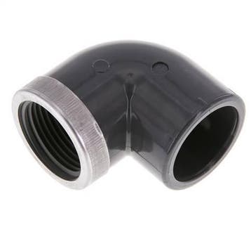 Raccord PVC 90deg coudé femelle femelle 32x42mm x femelle Rp, Verzenden