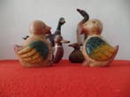 6 Leuke decoratieve houten eenden - Figuur - Hout, Antiek en Kunst