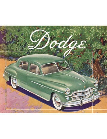 1949 DODGE KINGSWAY BROCHURE ENGELS (USA), Nieuw