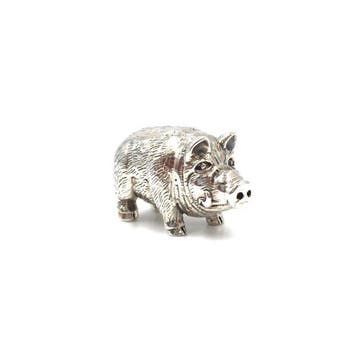 Miniatuur figuur - Schwein - .925 zilver