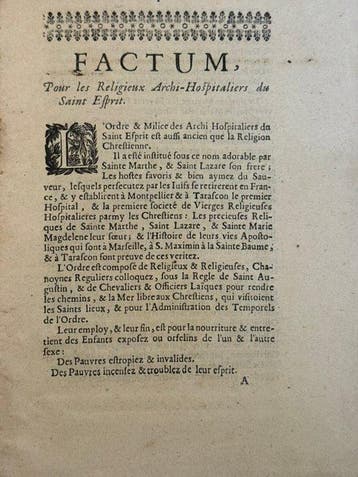 Document - [Montpellier — Ordre Du Saint-Esprit]. - Le