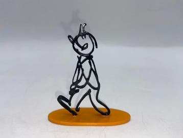 Moulinsart - Tintin - Alpha-Art 7 cm « Ocre » – Figurine en, Livres