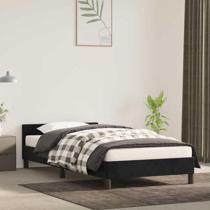 vidaXL Bedframe met hoofdeinde zonder matras 80x200 cm, Huis en Inrichting, Slaapkamer | Bedden, Nieuw, Verzenden