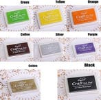 Stempelkussen voor hout papier of stof Bruin, Nieuw