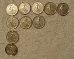 Frankrijk. 5 Francs 1963/1966 Semeuse (lot de 10 monnaies en