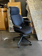 Humanscale Freedom - bureaustoel met hoofdsteun - refurb, Verzenden, Zwart, Zo goed als nieuw, Bureaustoel