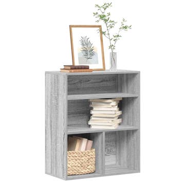 vidaXL Boekenkast 60x30x71,5 cm bewerkt hout grijs sonoma, Verzenden, Nieuw