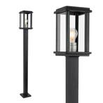 Tuinverlichting Modern Buitenlamp Capital S sokkellamp zwart, Verzenden, Nieuw