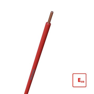 Nexans H07V-U Eca Installatiedraad 1.5mm² Rood - 10564830, Verzenden