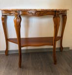 Console - bois marbre - Table console vintage, Antiquités & Art