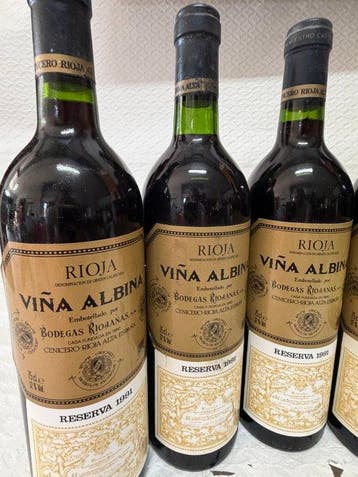1991 Bodegas Riojanas, Viña Albina - Rioja Reserva - 5, Verzamelen, Nieuw