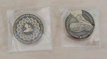 Shepard Fairey (OBEY) (1970) - Antique Brass Coin x