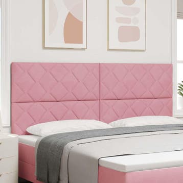 vidaXL Hoofdbord Roze 200 cm Fluweel, Verzenden, Nieuw