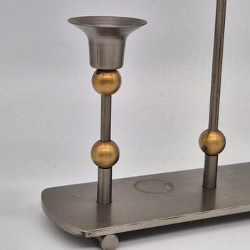 Gilde Handwerk – Dreiflammiger Kerzenständer aus Metall -