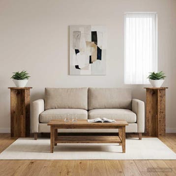 vidaXL Plantenstand 2 st Oud hout 40 x 40 x 80 cm Bewerkt, Verzenden, Nieuw