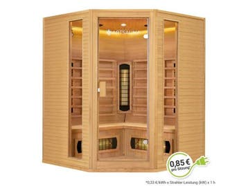 Veiling - Infraroodcabine Nyborg E150V - 150x150x190 cm - Du, Sport en Fitness, Sauna, Nieuw