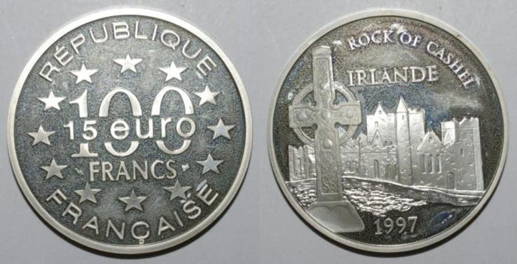 100 Francs / 15 Euro France Gadoury C205 Sites Deurope..., Timbres & Monnaies, Monnaies | Europe | Monnaies euro, Envoi