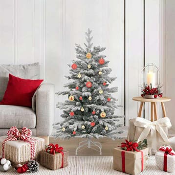 vidaXL Kerstbal Set 40 st Goud en rood Ø 6 cm Kunststof, Verzenden, Nieuw