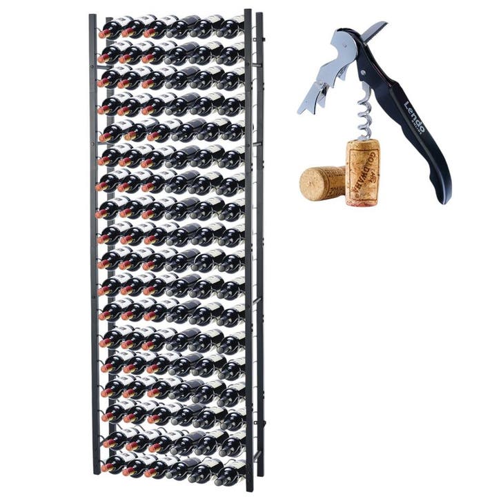 Lendo Online Porte-bouteilles Vin 108 Bouteilles Métal Noir, Maison & Meubles, Accessoires pour la Maison | Porte-bouteilles