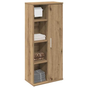 vidaXL Badkamerkast met rolhouder 39x22x90 cm artisanaal, Verzenden, Nieuw