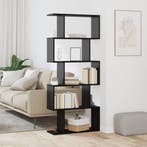 vidaXL Boekenkast Zwart Eiken 70 x 24 x 161 cm Bewerkt hout, Huis en Inrichting, Verzenden, Nieuw