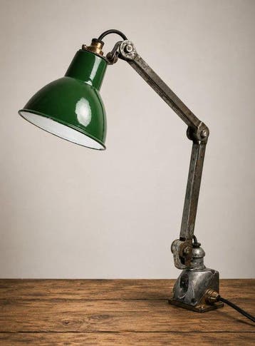 Lamp - Staal - Vintage lamp uit het VK