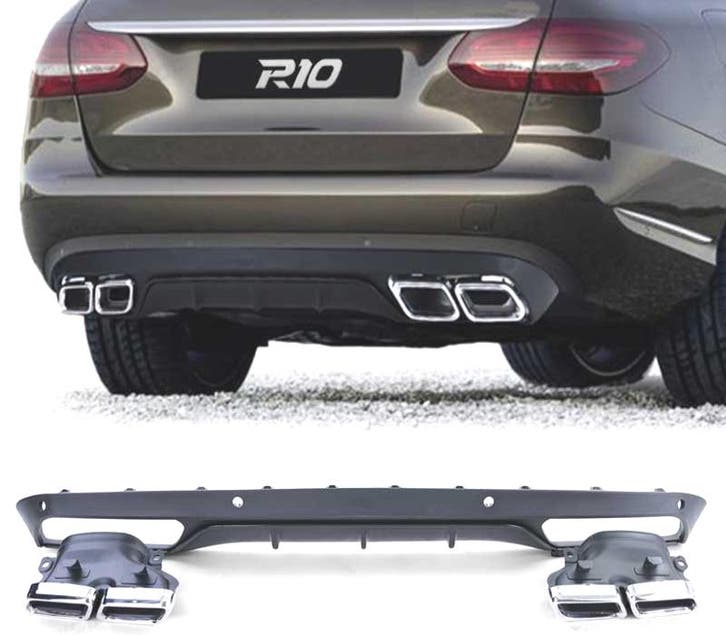 Diffuseur Pour Mercedes Classe C S205 14-18 Amg Noir Mat+ Em, Autos : Pièces & Accessoires, Carrosserie & Tôlerie, Envoi