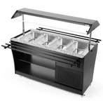 Gekoeld Buffet | Hout/RVS | 4x 1/1 GN | +2°C/+10°C |, Verzenden