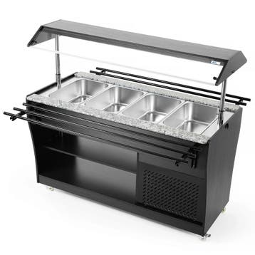 Gekoeld Buffet | Hout/RVS | 4x 1/1 GN | +2°C/+10°C |, Verzenden, Nieuw in verpakking