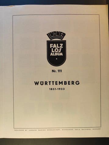Württemberg 1851/1923 - Württemberg - Verzameling Klassiek,, Postzegels en Munten, Gestempeld