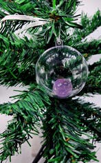 Edelsteen kerstbal Amethist, Handtassen en Accessoires, Edelstenen, Ophalen of Verzenden, Nieuw
