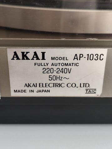Akai - AP-103C Auto-Return Belt-Drive Stereo Platenspeler, Nieuw