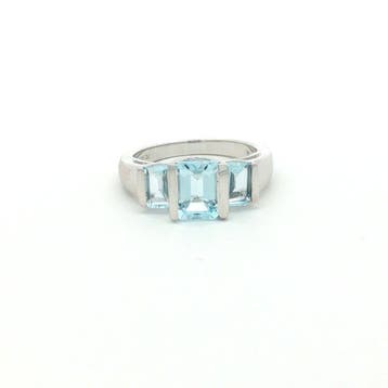 Zonder minimumprijs - 2-delige sieradenset Zilver - 5.30ct., Handtassen en Accessoires