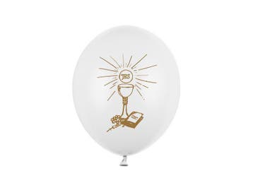 Communie Ballonnen 27cm 6st, Verzenden
